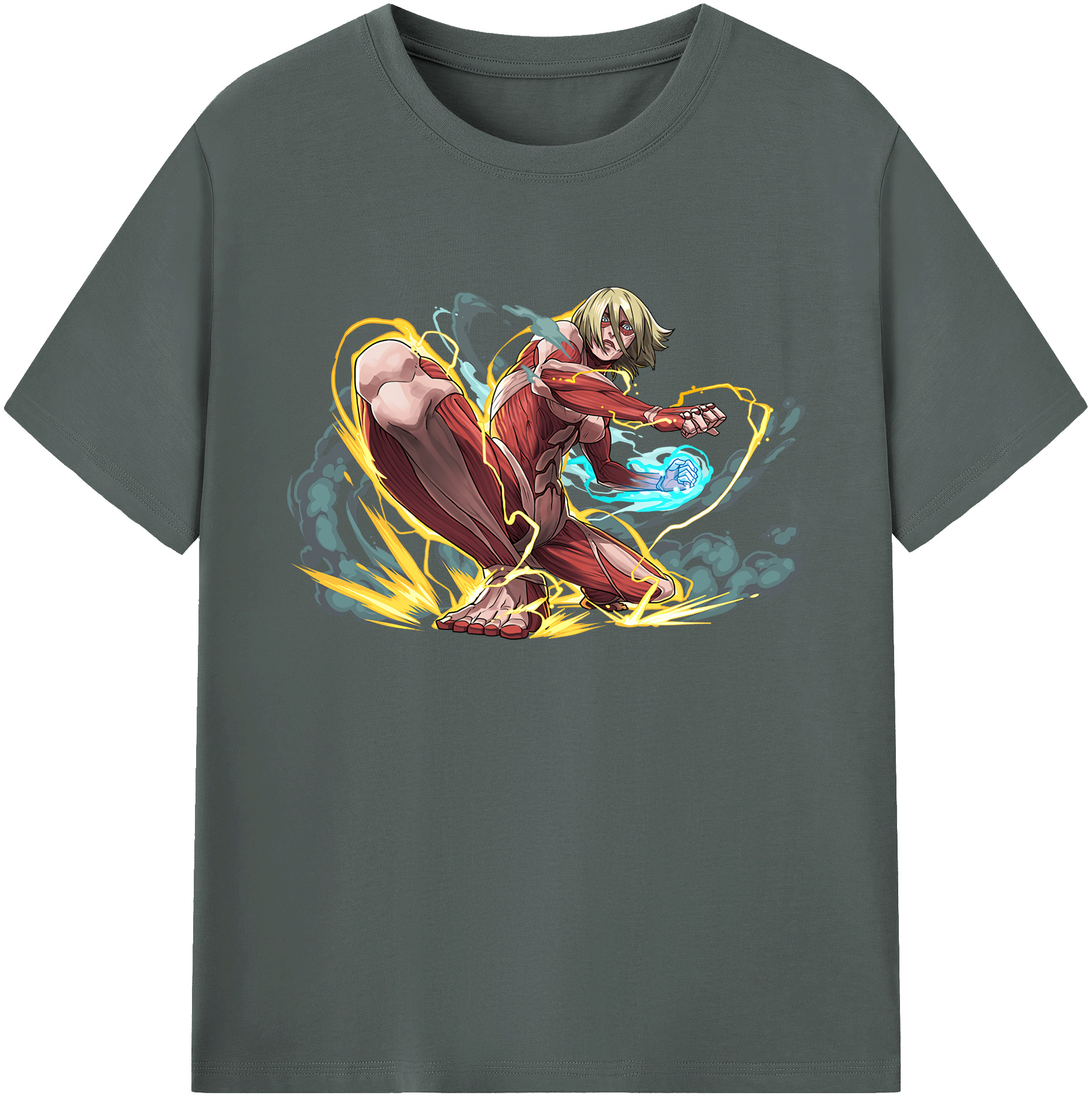 （画像用） 進撃の巨人 Attack on Titan 綿100％ メンズ半袖Tシャツ｜肌触りやわらか＆通気性